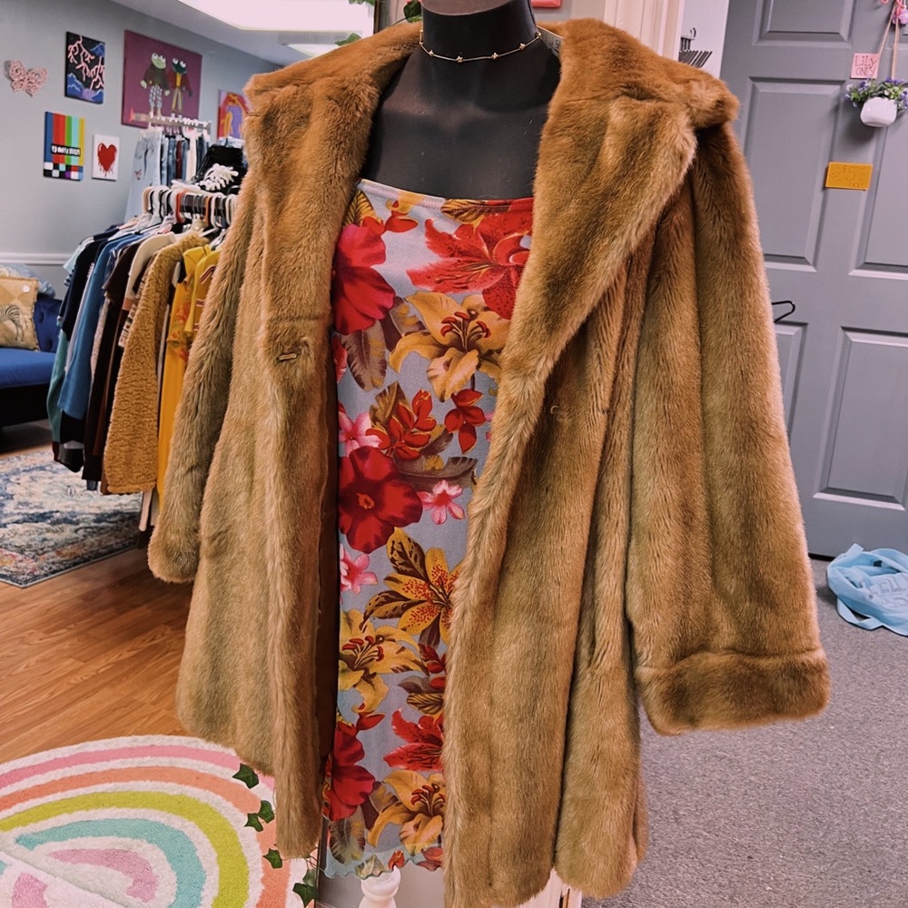 Vintage faux fur coat